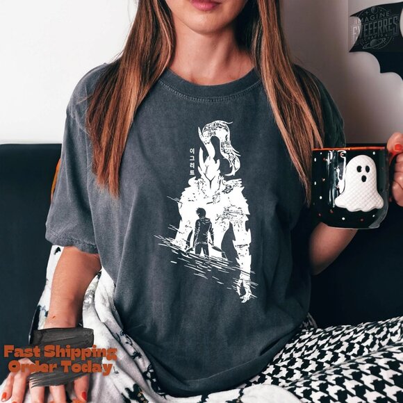 Solo Leveling T-shirt, Shadow Monarch Tee, Dark Fantasy Merch - Picture 1 of 1